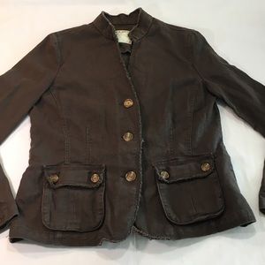 Wmn Old Navy Medium Jacket Coast Chocolate Brown